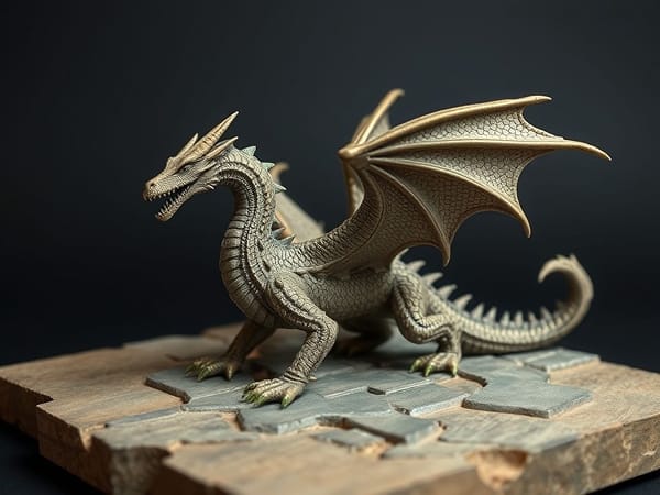 Crimson Dragon Figure